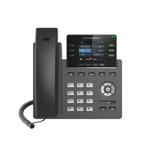 Grandstream Networks  téléphone fixe Noir 4 lignes TFT - GRP2613W
