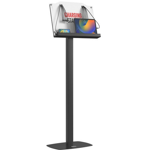 CTA Digital  Organiseur de station de chargement Autonome Acier Noir - PAD-VCHARGE12