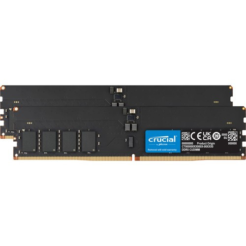 Crucial  module de mémoire 64 Go 2 x 32 Go DDR5 6400 MT/s 288-pin DIMM - CT2K32G64C52CU5