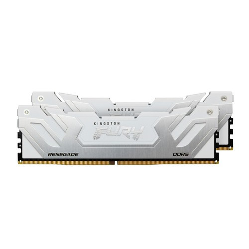 Kingston Technology FURY 48 Go 8800 MT/s DDR5 CL42 CUDIMM (Kit de 2) Renegade White - KF588CU42RWK2-48