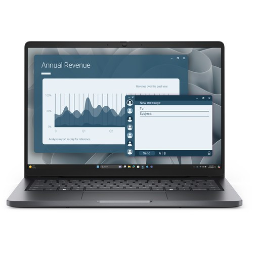 DELL Pro 14 PC14255 AMD Ryzen™ 5 220 Ordinateur portable 35,6 cm (14") Full HD+ 8 Go DDR5-SDRAM 256 Go SSD Wi-Fi 6E (802.11ax) Windows 11 Pro Anglais américain Noir - 2KWMD
