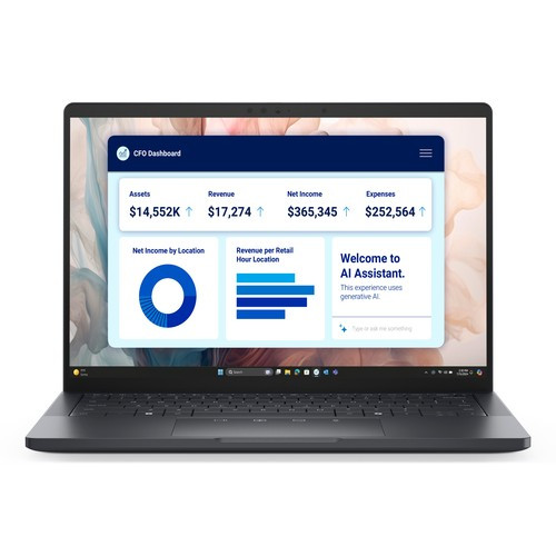 DELL Pro 13 Premium PA13250 Intel Core Ultra 7 266V Ordinateur portable 33,8 cm (13.3") Full HD+ 16 Go LPDDR5x-SDRAM 512 Go SSD Wi-Fi 7 (802.11be) Windows 11 Pro Noir - N3PM3