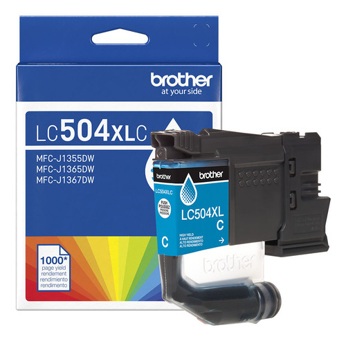 Brother  cartouche d'encre 1 pièce(s) Original Rendement élevé (XL) Cyan - LC504XLCS