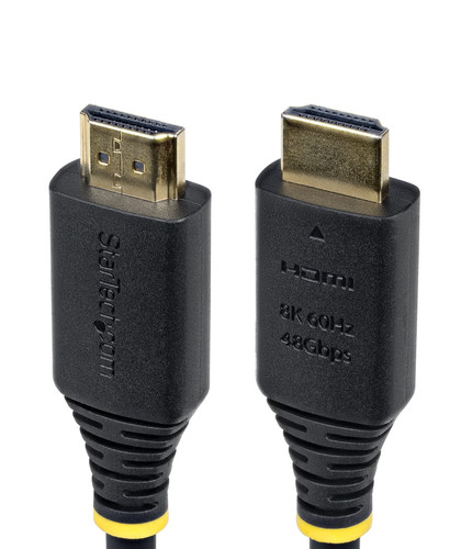 StarTech.com HDMI21-CBL-8K60-50CM – Câble HDMI Ultra Haut Débit Certifié de 50cm, 8K 60Hz / 4K 120Hz, Câble HDMI 2.1 avec HDR10+ / eARC, 48 Gbps, Câble HDMI 8K pour Moniteur/Téléviseur/Écran, Gaine TPE Flexible