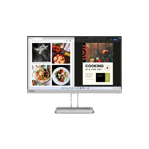 Lenovo L24i-40 écran plat de PC 60,5 cm (23.8") 1920 x 1080 pixels Full HD LCD Gris - 67A8KCC3US