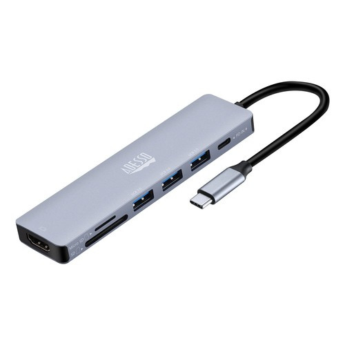 Adesso  station d'accueil Avec fil USB 3.2 Gen 2 (3.1 Gen 2) Type-C Aluminium - AUH-4025