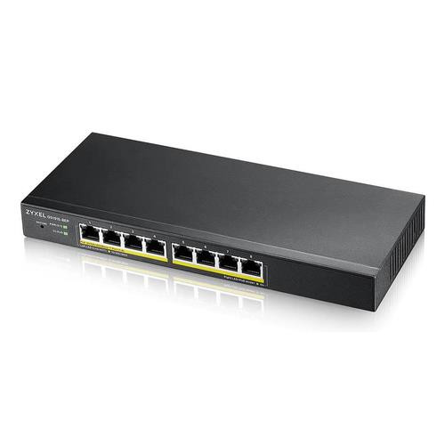 Zyxel  commutateur réseau Géré L2 Gigabit Ethernet (10/100/1000) Connexion Ethernet, supportant l'alimentation via ce port (PoE) Noir - GS1915-8EP