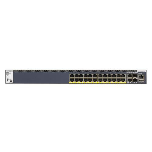 NETGEAR M4300-28G-PoE+ Géré L2/L3/L4 10G Ethernet (100/1000/10000) Connexion Ethernet, supportant l'alimentation via ce port (PoE) 1U Noir - GSM4328PA-100NES
