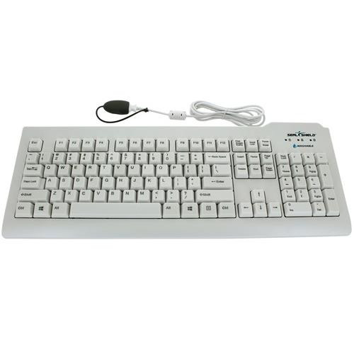 Seal Shield Silver Seal clavier Universel USB QWERTY Anglais américain Blanc - SSWKSV207L