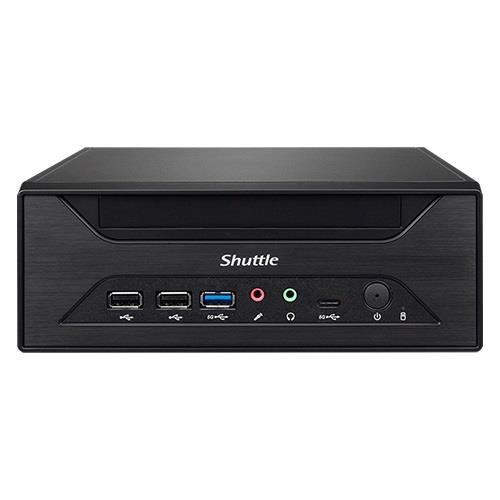 Shuttle XPC slim Barebone  - S1700, Intel H610, 1xDP, 1xHDMI, 1x VGA, 2x COM (RS232), 2x LAN (2.5G and 1G), 1x slim 5.25", 2x 3.5", 2x M.2, fonctionnement permanent 24/7 - XH610