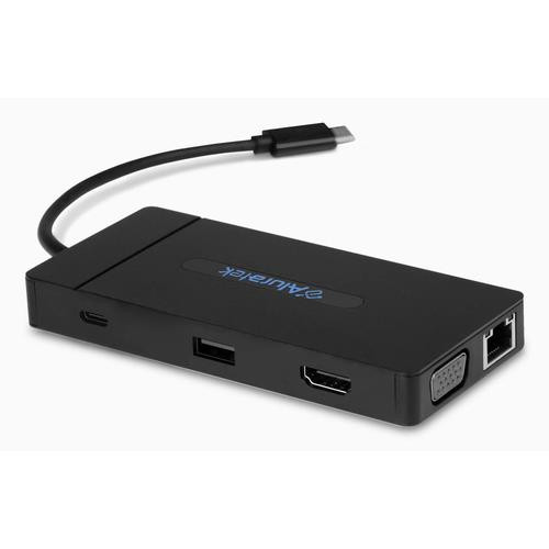 Aluratek  hub & concentrateur USB 3.2 Gen 1 (3.1 Gen 1) Type-C 5000 Mbit/s Noir - AUMC0311F