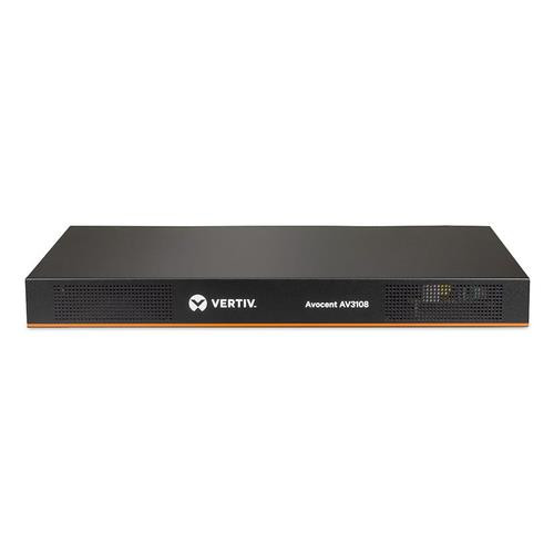 Vertiv Avocent  commutateur écran, clavier et souris Grille de montage Noir - AV3108-400