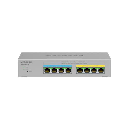 NETGEAR MS108TUP Non-géré L2 2.5G Ethernet (100/1000/2500) Connexion Ethernet, supportant l'alimentation via ce port (PoE) Gris - MS108TUP-100NAS