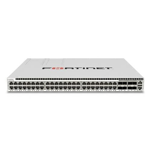 Fortinet  commutateur réseau Géré L2/L3 5G Ethernet (100/1000/5000) Connexion Ethernet, supportant l'alimentation via ce port (PoE) 1U Argent - FS-648F-FPOE