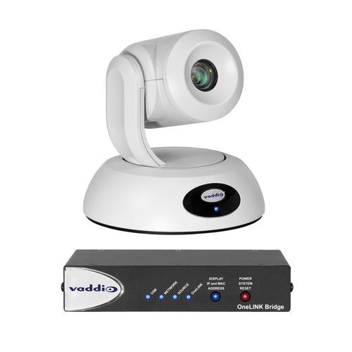 Vaddio RoboSHOT Video Conferencing Camera - 60 fps - White - 1920 x 1080 Video - Network (RJ-45) 999 99999600200W webcam - 999-99600-200W