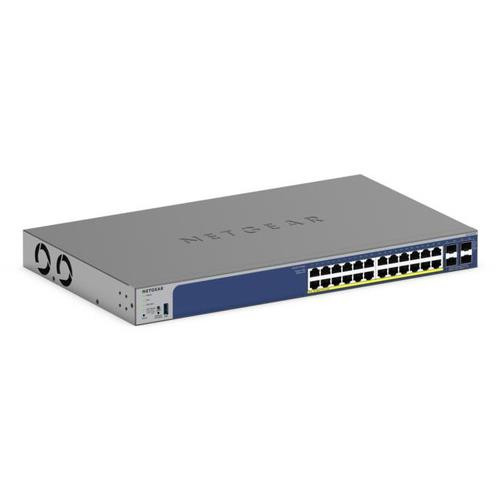 NETGEAR GS728TXP L2/L3 10G Ethernet (100/1000/10000) Connexion Ethernet, supportant l'alimentation via ce port (PoE) Noir - GS728TXP-300NAS