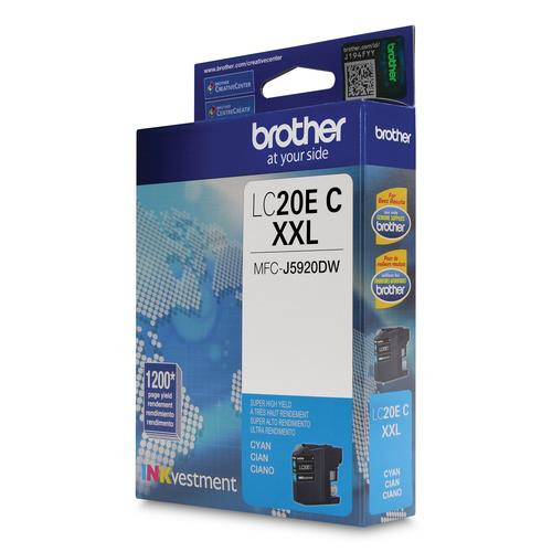 Brother  cartouche d'encre 1 pièce(s) Original Rendement extra (super) élevé Cyan - LC20ECS