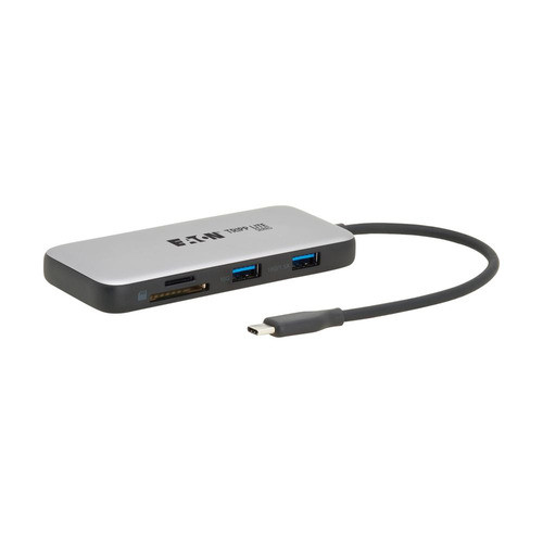 Eaton  hub & concentrateur USB Type-C 10000 Mbit/s Noir, Gris - U444-06N-H4MUC3