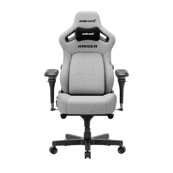 Anda Seat Kaiser 4 XL – Chaise gaming en tissu gris cendré – AD12YDDC-XLL-20-G-CF-03