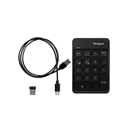 Targus EcoSmart clavier numérique Universel Bluetooth/USB/RF Wireless Noir - AKP14GL