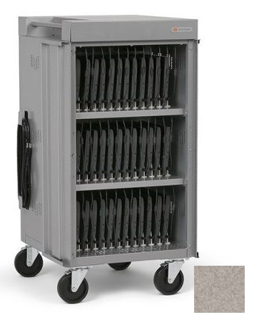 Bretford CUBE Cart Slim Classe mobile de charge et de gestion Couleur du béton - TVCS42USBCSC-CH