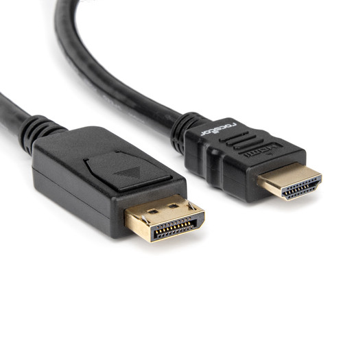 Rocstor  câble vidéo et adaptateur 3 m DisplayPort HDMI Noir - Y10C261-B1