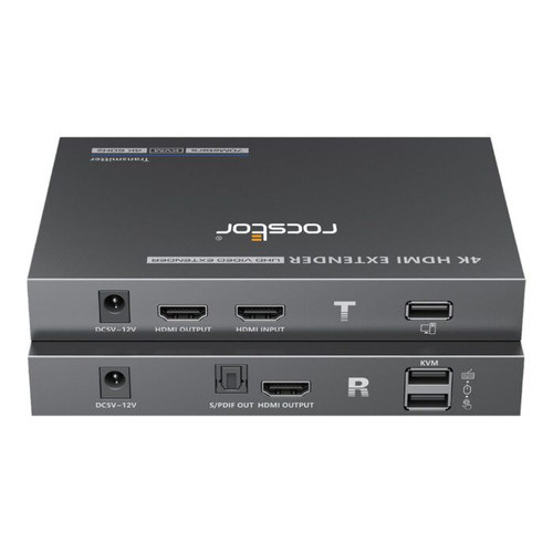 Rocstor  extension audio/video Émetteur et récepteur AV Noir - Y10G006-B1