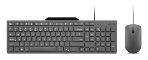 Lenovo  clavier Souris incluse maison/bureau USB Anglais américain Gris - GX31R09775