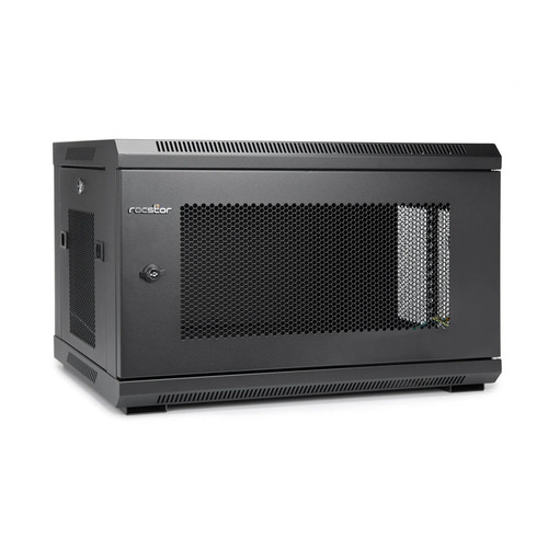 Rocstor  étagère 6U Rack monté sur le mur Noir - Y10E004-B1
