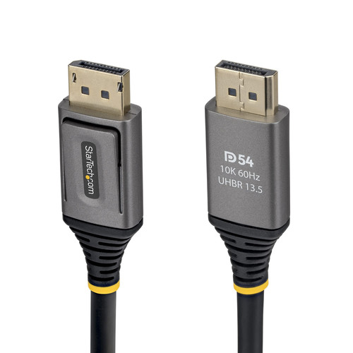 StarTech.com Câble DisplayPort 2.1 de 3m, Câble DisplayPort DP54 Certifié VESA, 8K 60Hz Non Compressé, 10K 60Hz/8K 144Hz/4K avec DSC 1.2a, Câble d'Écran DP 2.1 - DP21V-3M-DP54-CABLE