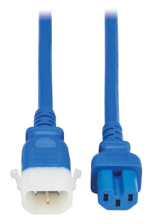 Eaton  câble électrique Bleu 1,8 m Coupleur C14 Coupleur C15 - P018-E06-ABL-6