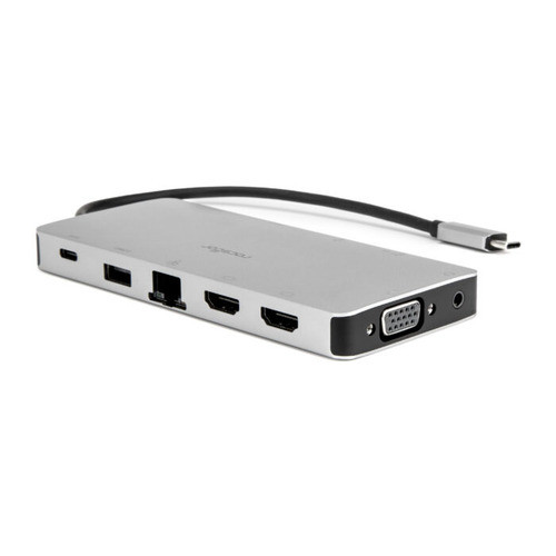 Rocstor  station d'accueil Avec fil USB 3.2 Gen 1 (3.1 Gen 1) Type-C Aluminium, Noir - Y10P035-S1