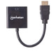 Manhattan  câble vidéo et adaptateur 0,3 m HDMI Type A (Standard) VGA (D-Sub) Noir - 151467