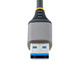 StarTech.com Hub USB 3 Ports - 3x Ports USB-A - Gigabit Ethernet (RJ45) - Mini Hub USB, USB 3.0 5Gbps - Alimentation par Bus - Hub USB pour PC Portable avec Câble de 30 cm - Adaptateur LAN USB - Répartiteur USB - 5G3AGBB-USB-A-HUB