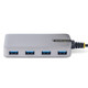 StarTech.com Hub USB 4 Ports - USB 3.0 5Gbps, Alimenté par Bus - Hub USB-A vers 4x USB-A avec entrée d'alimentation auxiliaire en option - Hub USB 3.0 pour PC Portable avec Câble de 30 cm - Hub USB Portable - 5G4AB-USB-A-HUB