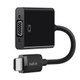 Belkin  câble vidéo et adaptateur 2,5 m VGA (D-Sub) HDMI Type A (Standard) Noir - AV10170BT
