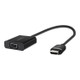 Belkin  câble vidéo et adaptateur 2,5 m VGA (D-Sub) HDMI Type A (Standard) Noir - AV10170BT