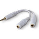 Belkin 1 x 3.5mm mail/2 x 3.5mm femail câble audio 3,5mm Blanc - F8V234