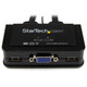 StarTech.com Switch KVM USB VGA à 2 ports - Commutateur KVM alimenté par USB avec câbles et commutateur à distance - SV211USB