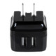 StarTech.com Chargeur mural USB à 2 ports - Haute puissance (17 W / 3,4 A) - Chargeur de voyage international - USB2PACBK