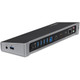 StarTech.com Station d'Accueil USB 3.0 à 3 Écrans avec 2x 4K DisplayPort et HDMI - Hub USB-A à 5 Ports (1x Fast-Charge), Audio 3,5 mm, GbE - Docking Station Universelle USB Type-A pour PC Portable, Win/MacOS - USB3DOCKH2DP