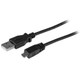 StarTech.com 6 ft USB A to MicroUSB B Cable câble USB 1,8 m Micro-USB B Noir - UUSBHAUB6 StarTech.com 6 ft USB A to MicroUSB B Cable câble USB 1,8 m Micro-USB B Noir - UUSBHAUB6