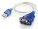 C2G Port Authority USB Serial DB9 Adapter Cable 18" câble Série Bleu 0,46 m USB Type-A DB-9 - 26886