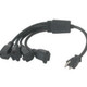 C2G 14in 1-to-4 18 AWG Power Cord Splitter (4 NEMA 5-15R -> 1 NEMA 5-15P) Noir 0,35 m - 29803