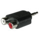 C2G 3.5mm Stereo M / 2x RCA F Noir - 40645