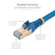 StarTech.com  câble de réseau Bleu 0,9 m Cat6a U/FTP (STP) - C6ASPAT3BL
