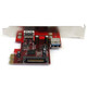 StarTech.com Carte Contrôleur PCI Express vers 2 Ports USB 3.0 avec Support UASP - Carte PCIe - 1 Interne 1 Externe - PEXUSB3S11