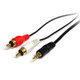StarTech.com Câble audio stéréo de 1 m - Mâle 3,5 mm vers mâle 2 x RCA - MU3MMRCA