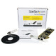 StarTech.com Carte Réseau PCI Express 2 ports Gigabit Ethernet RJ45 10/100/1000Mbps - POE/PSE - ST2000PEXPSE