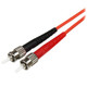 StarTech.com Câble Réseau - Jarretière Fibre Optique Duplex Multimode 50/125 OM2 LC - ST - LSZH - 5 m - 50FIBLCST5